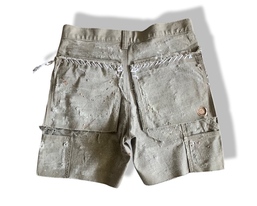 Stone Flat Front Moon Dust Utility Short