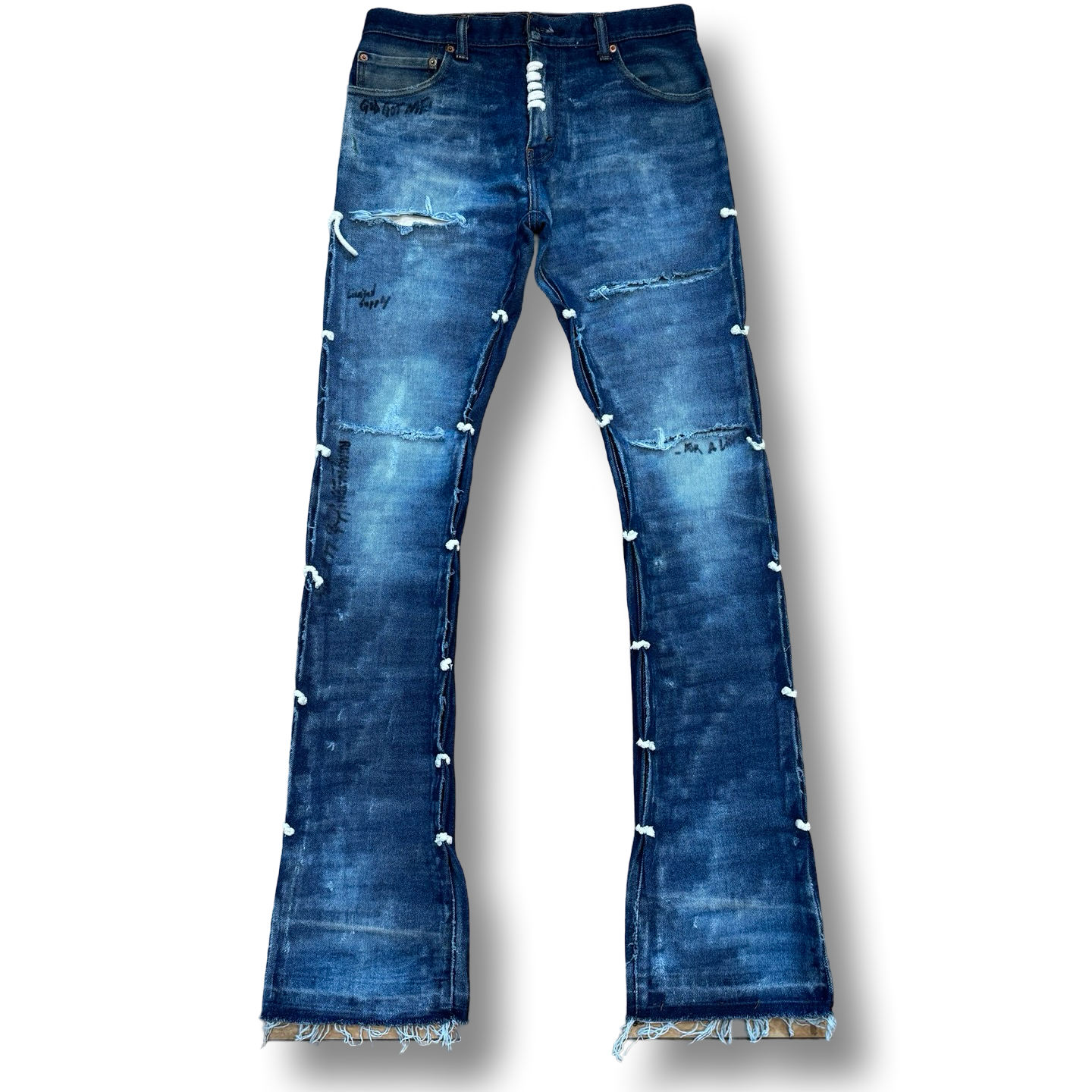 1OF1 Vintage "WASHED OUT" Distressed cowboy R pocket jean.