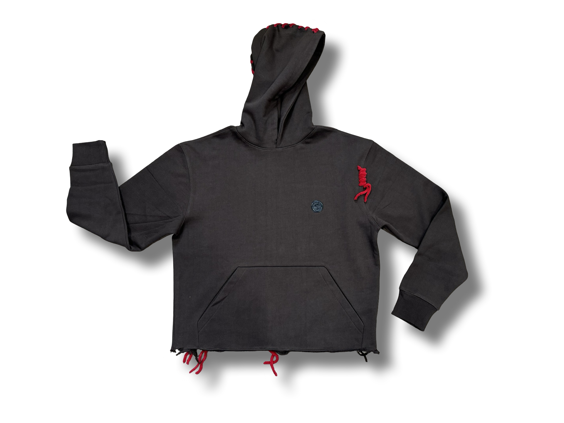Cropped Cherry Expresso Cozy Stitched hoodie