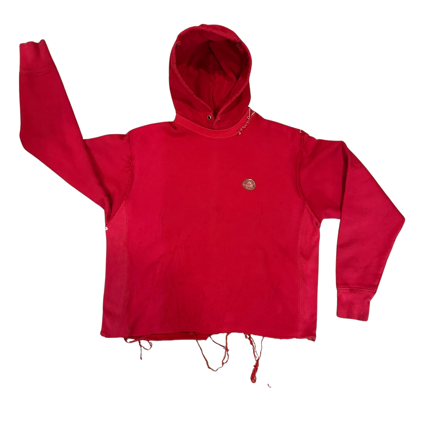 Extinguisher Red Cropped Combo Hoodie