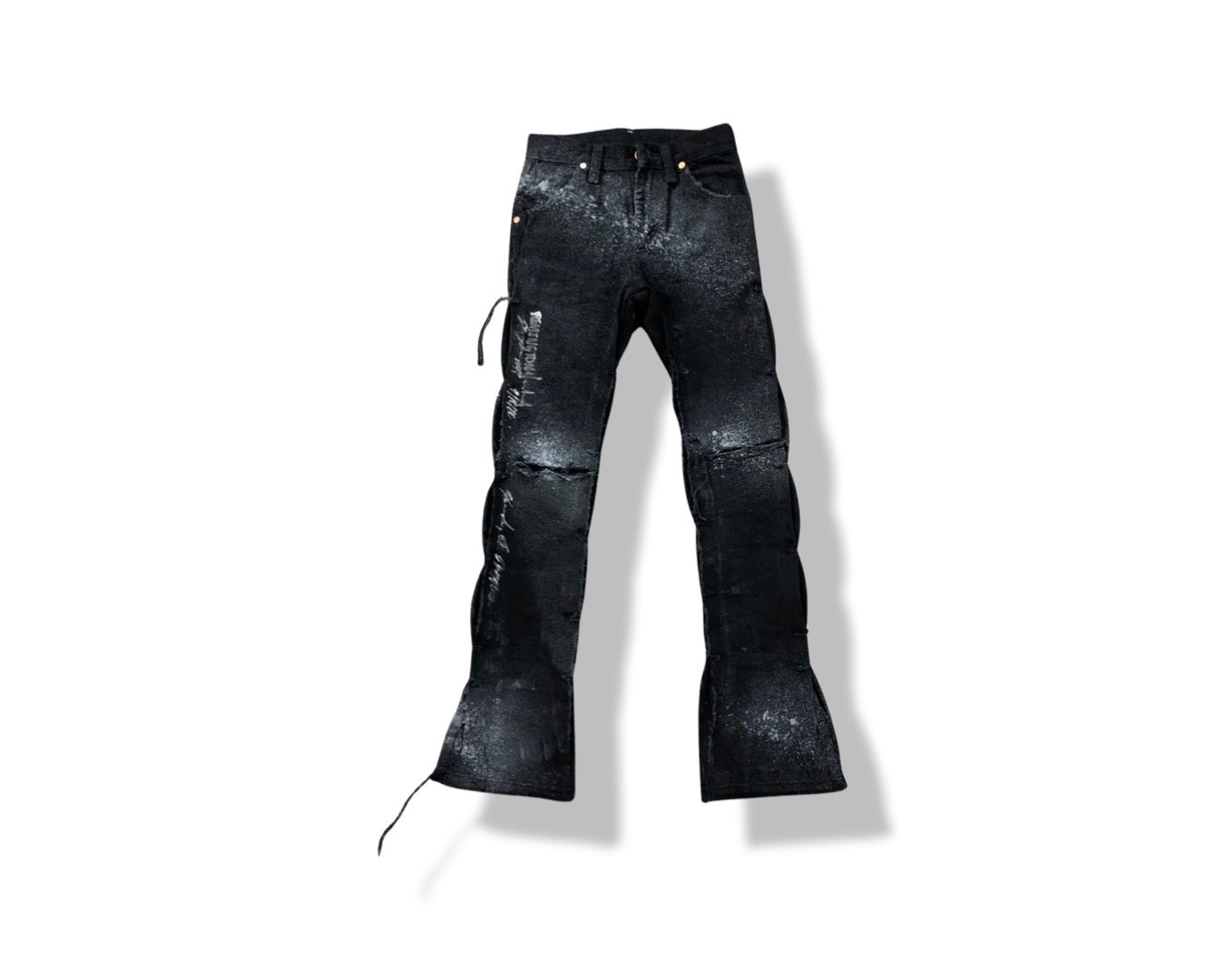 Onyx Distressed Moondust Mamba Jean