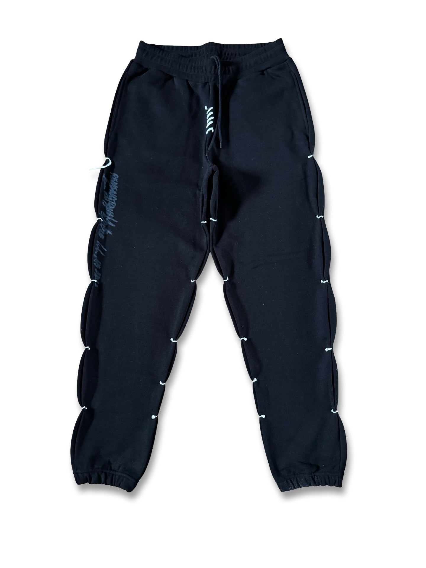 Onyx black “R” stitched mamba sweatpant