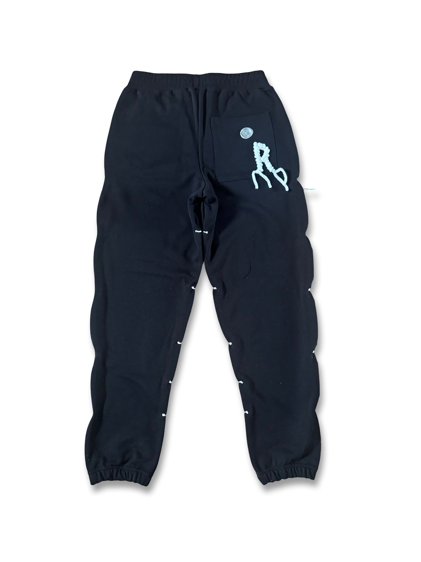 Onyx black “R” stitched mamba sweatpant