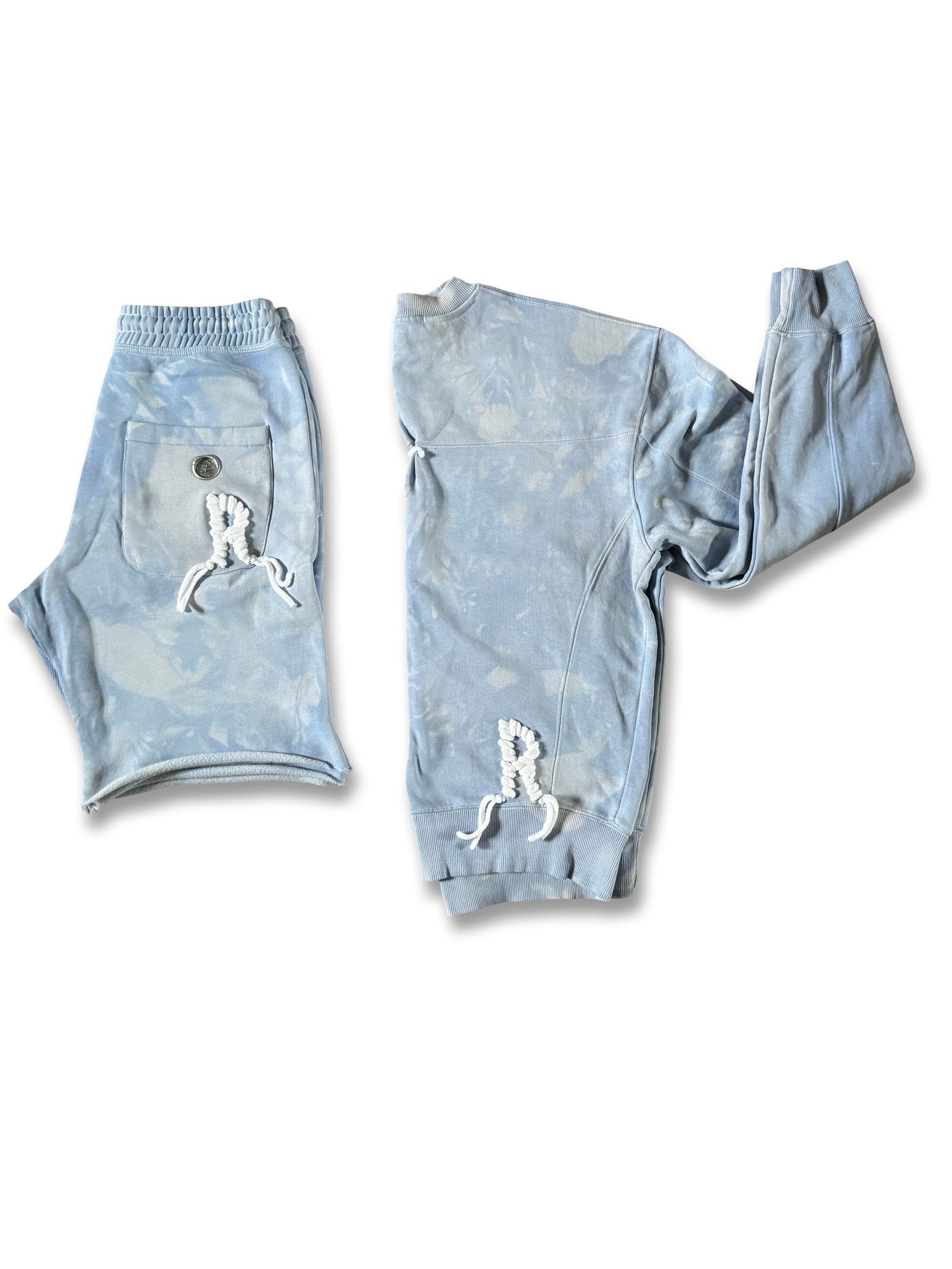 Summer blue hand dyed