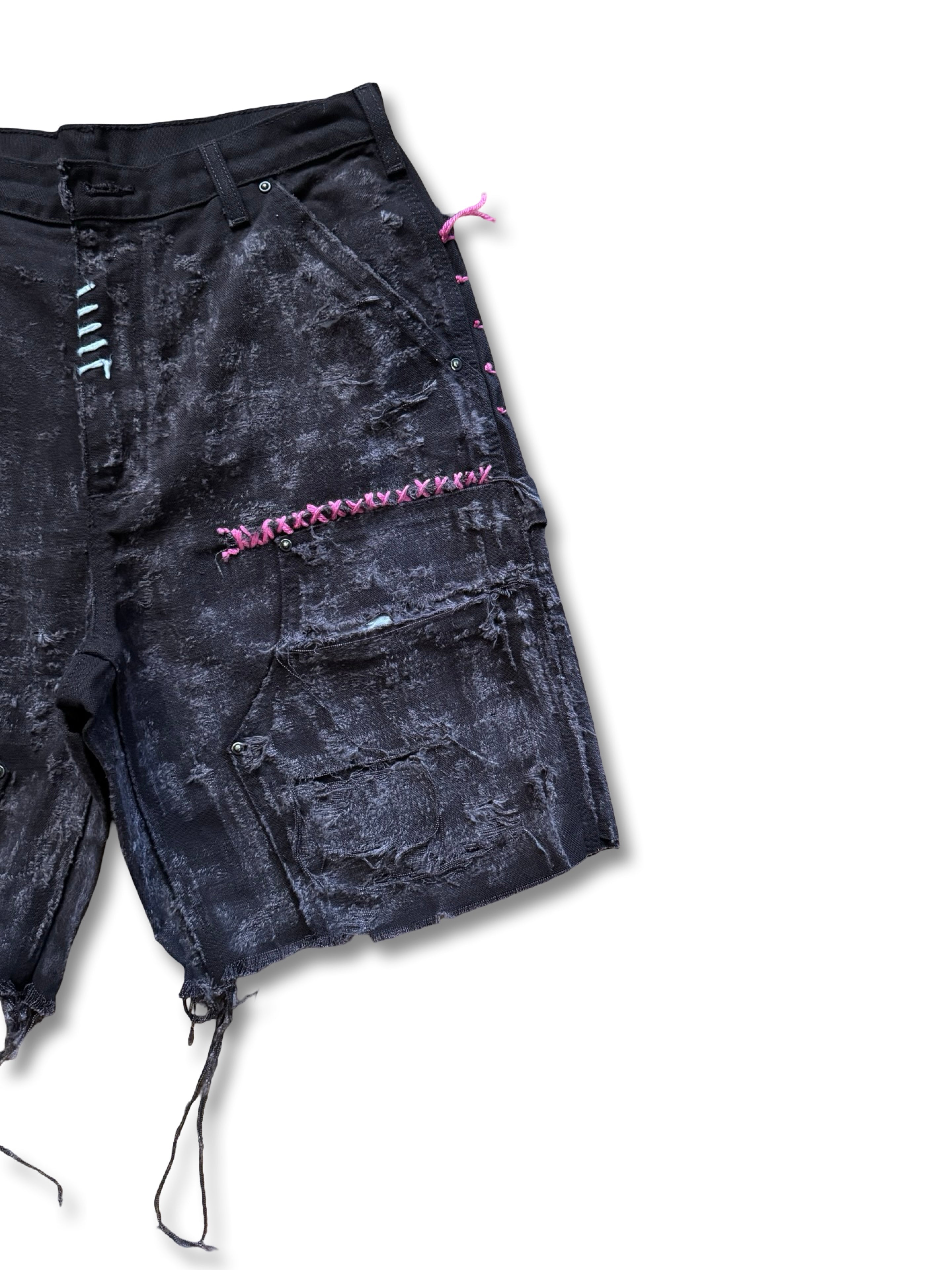 Flamingo distressed starry night tribal “ARTS AND CRAFTS” short.