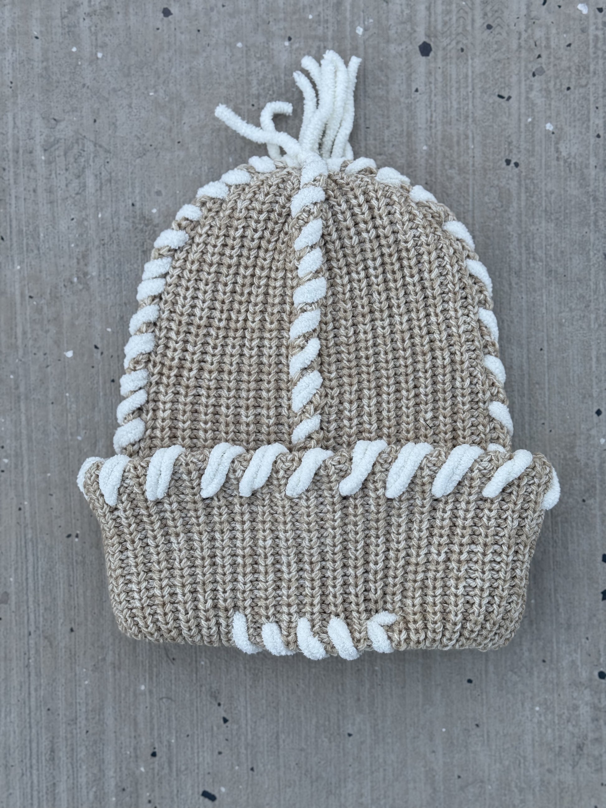 Cozy Stitched Crown Beanie