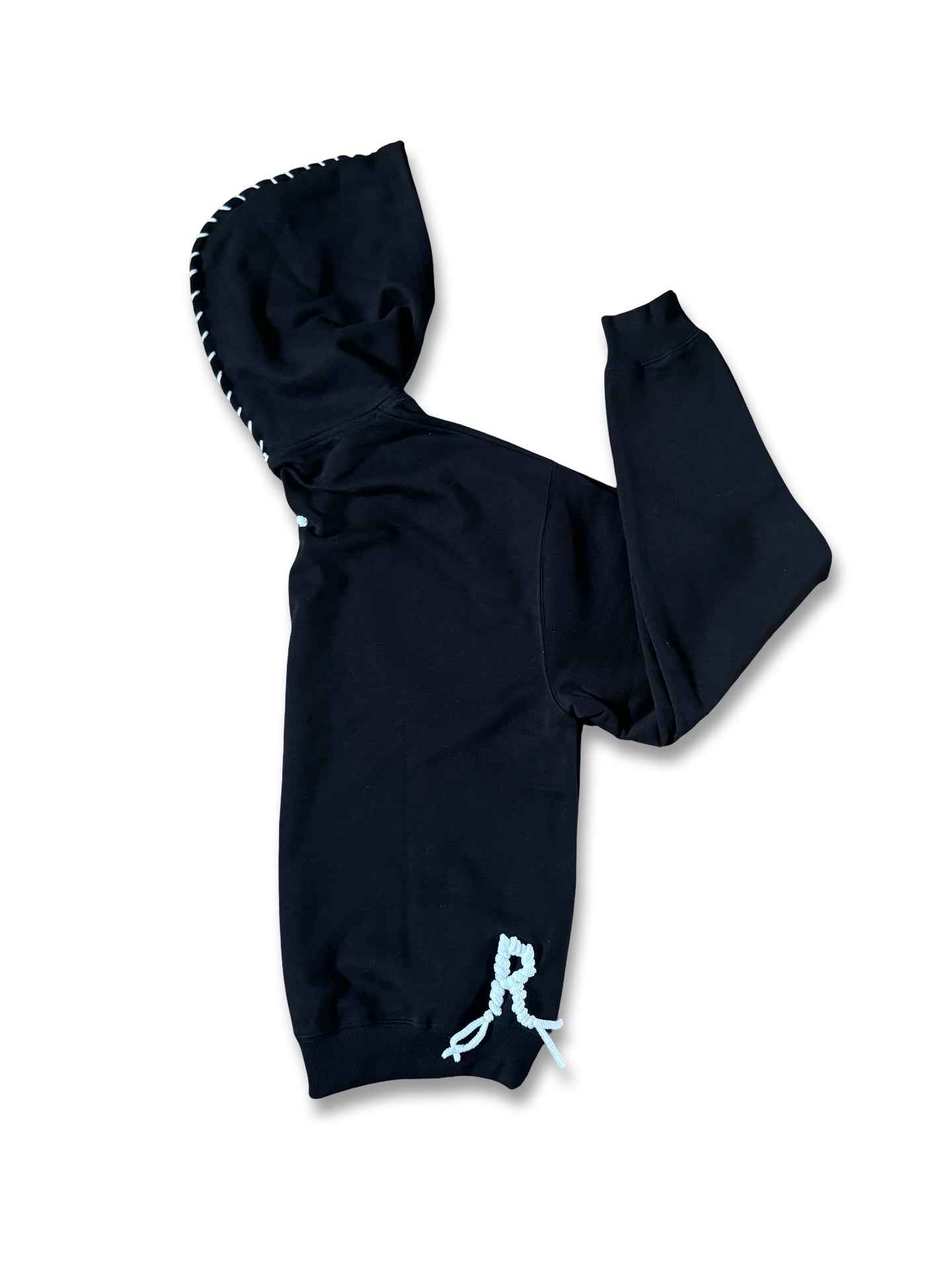 Onyx black “R” stitched mamba hoodie