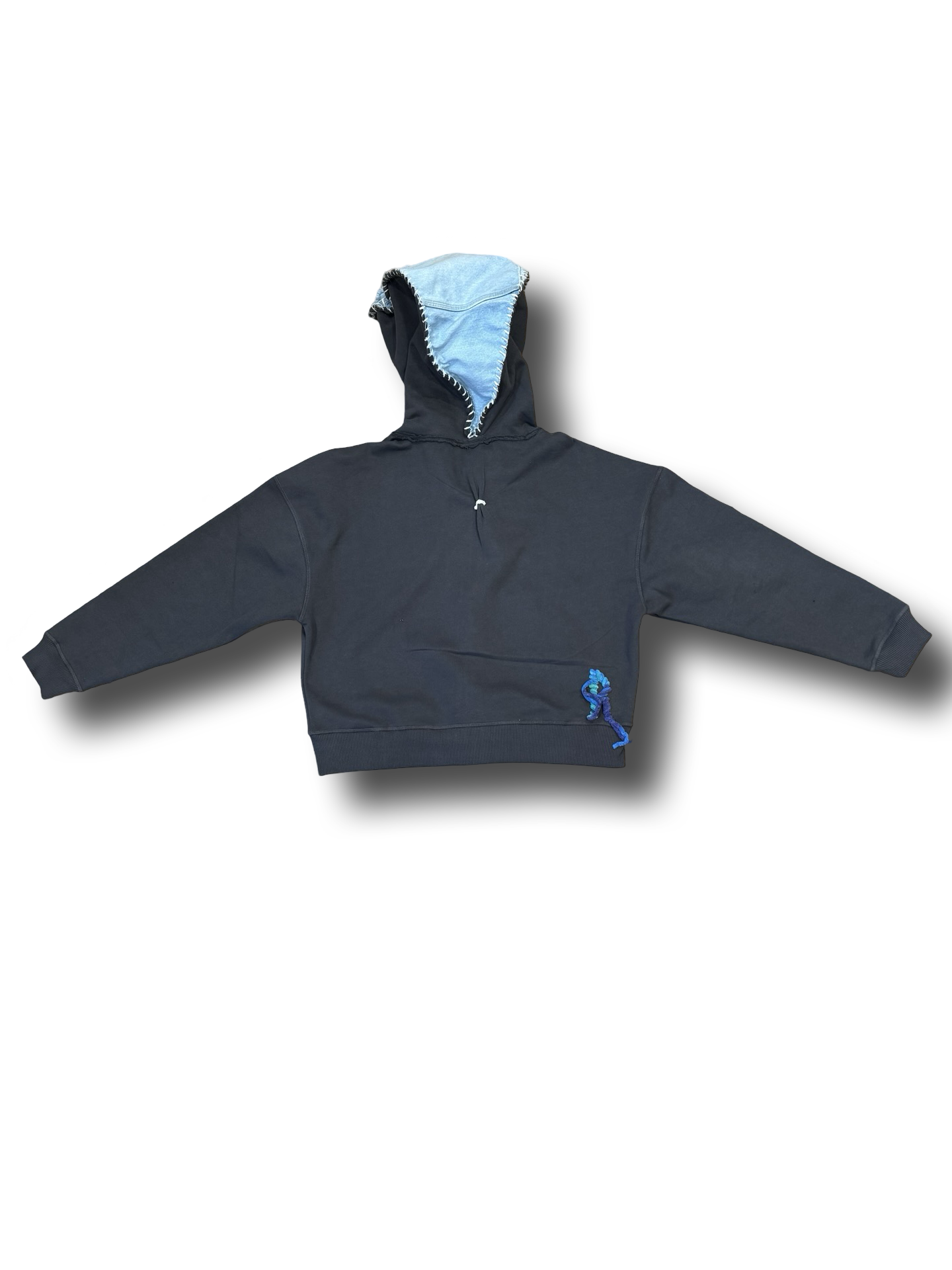 Oversized 'REMI' zippered flare hoodie
