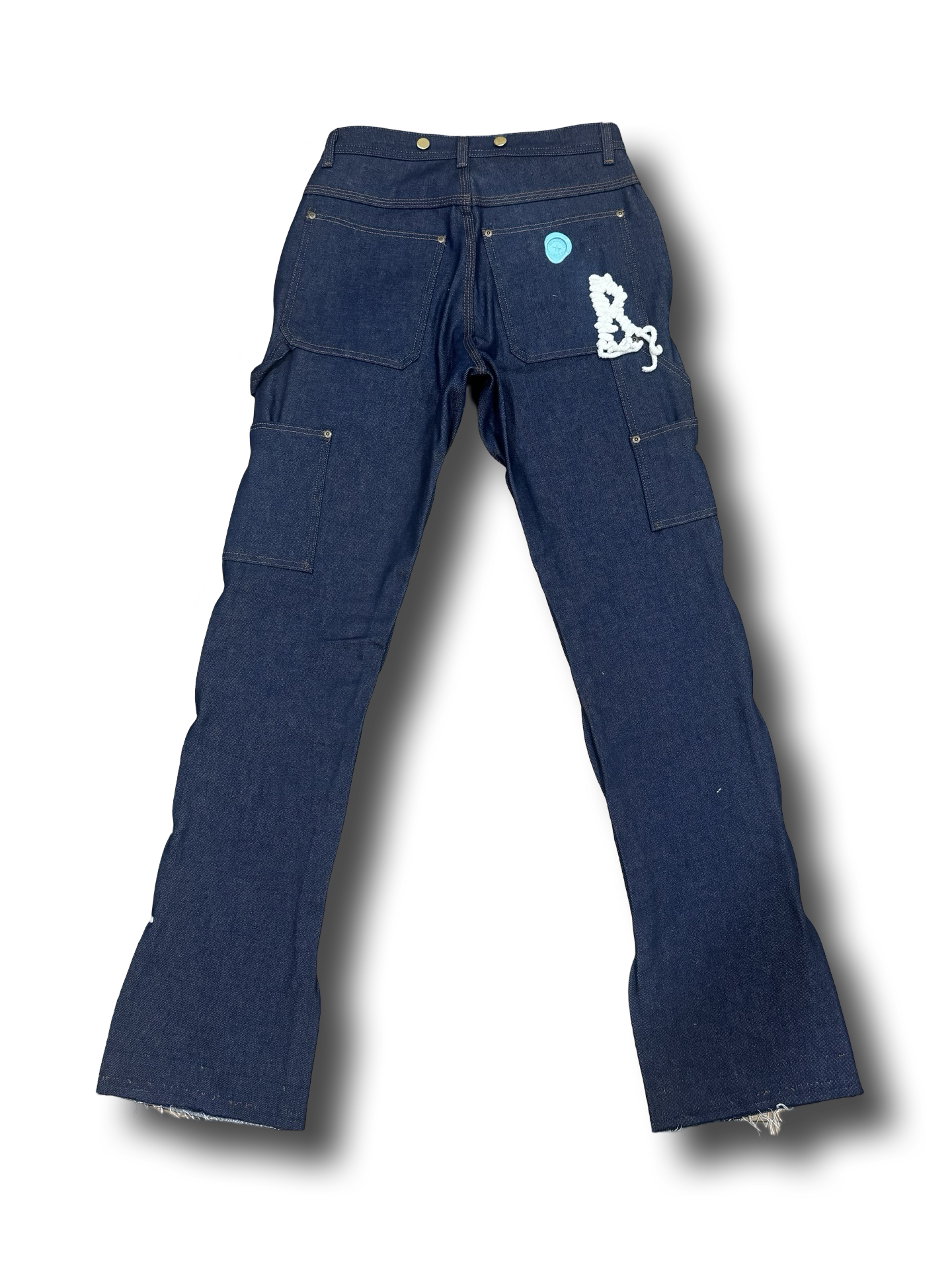 Double knee "PLANE WAYNE" rigid denim