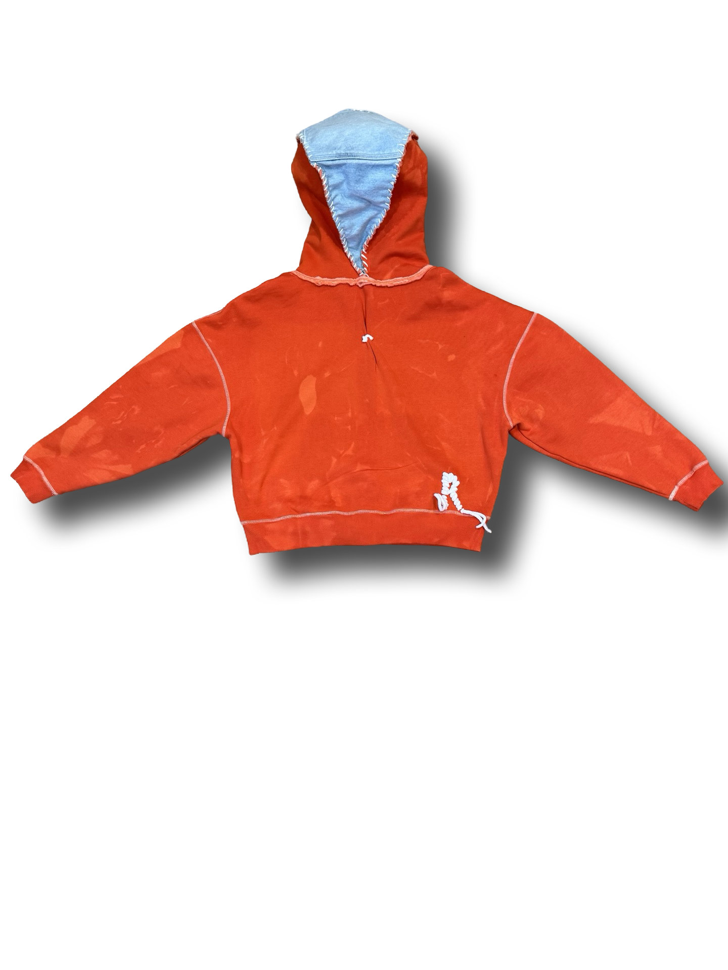 Oversized 'REMI' zippered flare hoodie